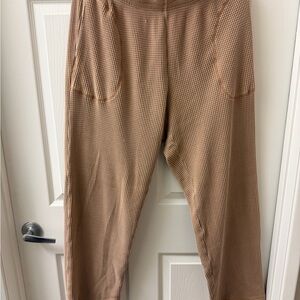 Aerie Textured Waffle Knit Lounge Pants